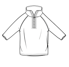 Patron ropa, Fashion sewing pattern, molde confeccion, patronesymoldes.com Turtle neck T-Shirt 7236 BOYS Sweatshirt